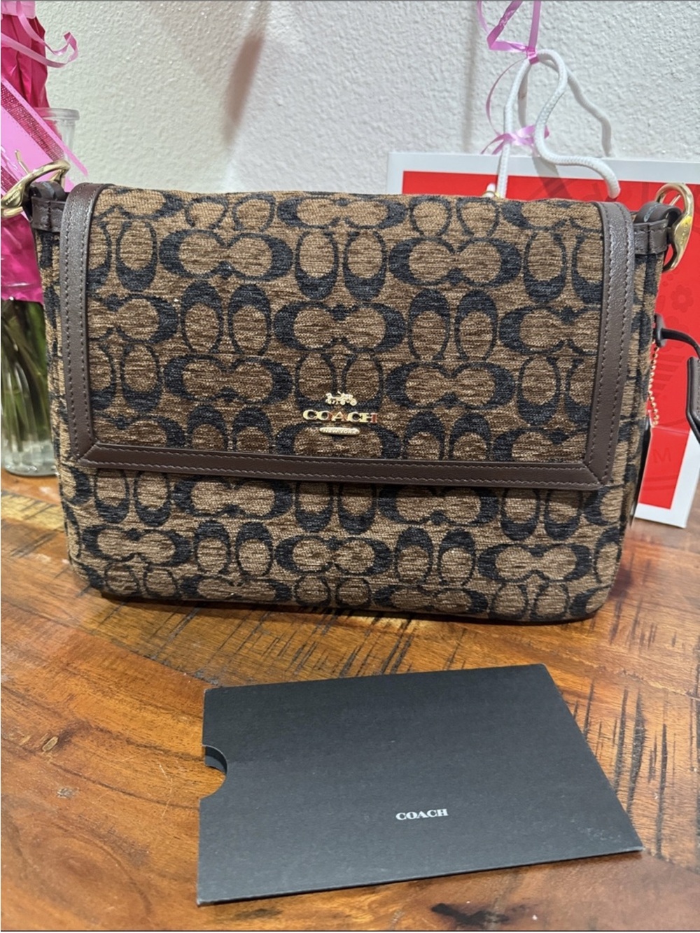 Coach brown purse